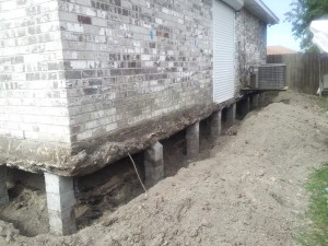 footings installed